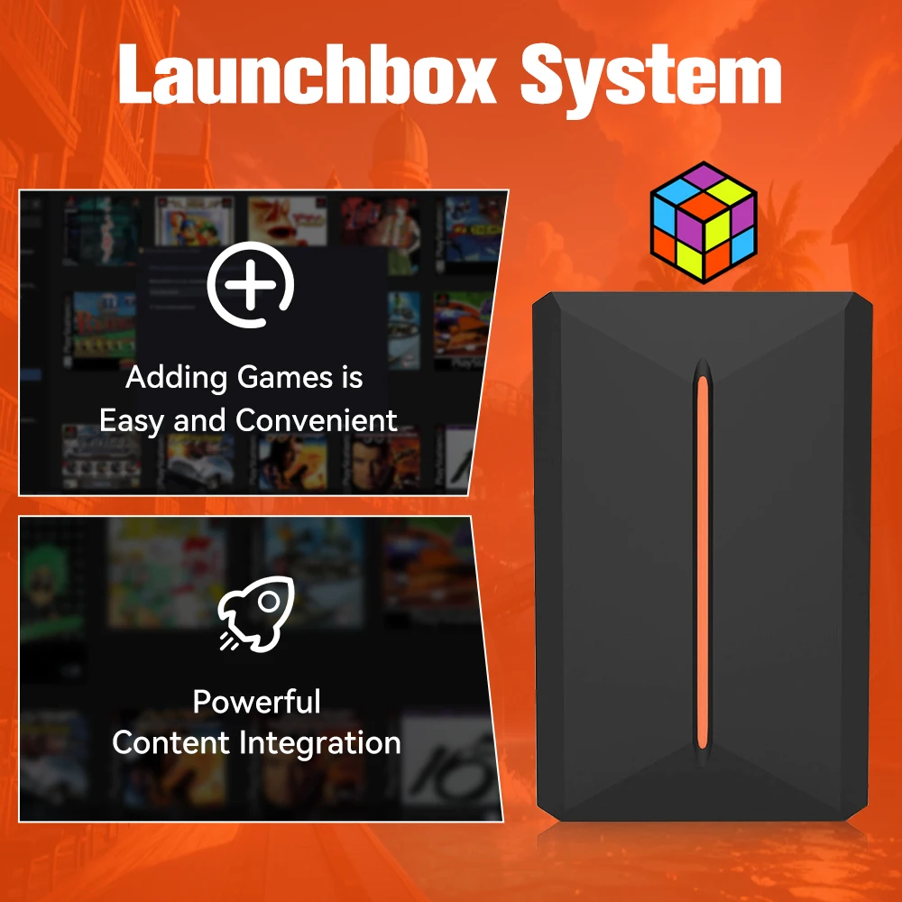 Launchbox 500GB HDD& Game Consoles For PS4/PS3/PS2/Gamecube/Sega Saturn/Wii/Wiiu Gaming Hard Drive With 3700+ Games Plug&Play