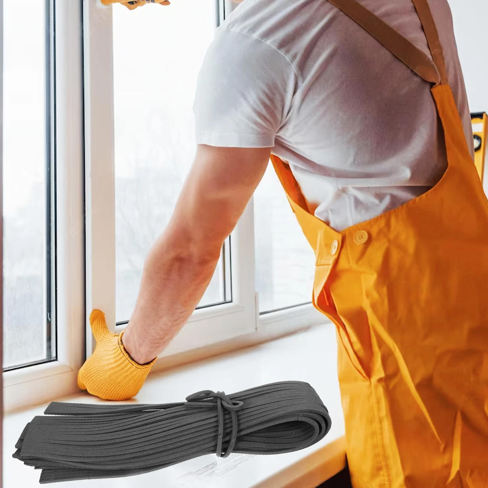 

50M Foam Sealing Strip Screen Spline Repair Kit for Windows Doors DIY Tools Rust Resistant Durability Environment