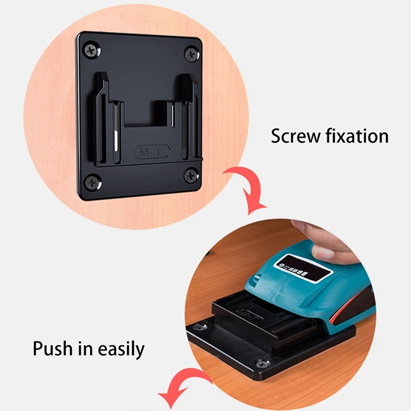 LUDA 3X Power Tool Stand For Makita 14.4-18V Lithium Battery Holder Screwdriver Wrench Base Snap Suspension Bracket