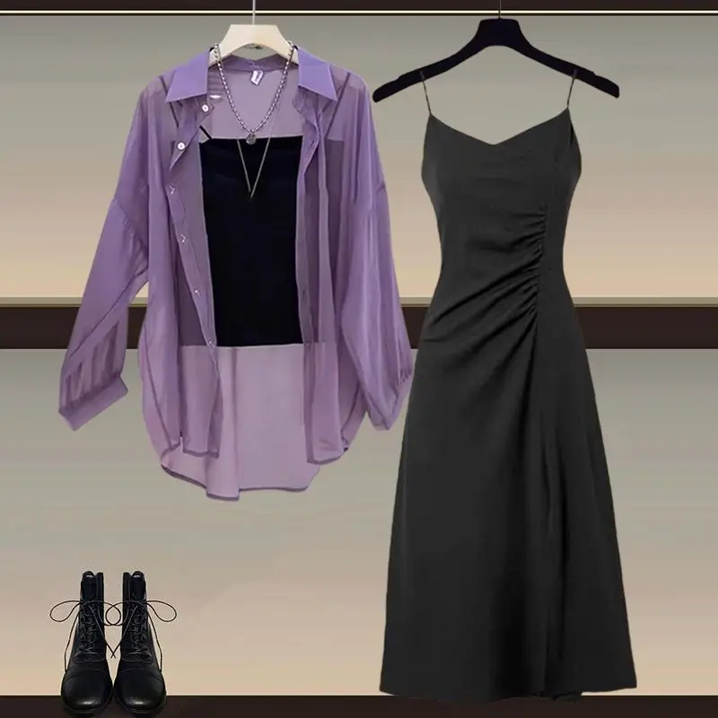 Ensemble t-shirt professionnel d'été pour femmes, protection solaire irt avec écharpe amincissante, tenue Dr Ele Busin