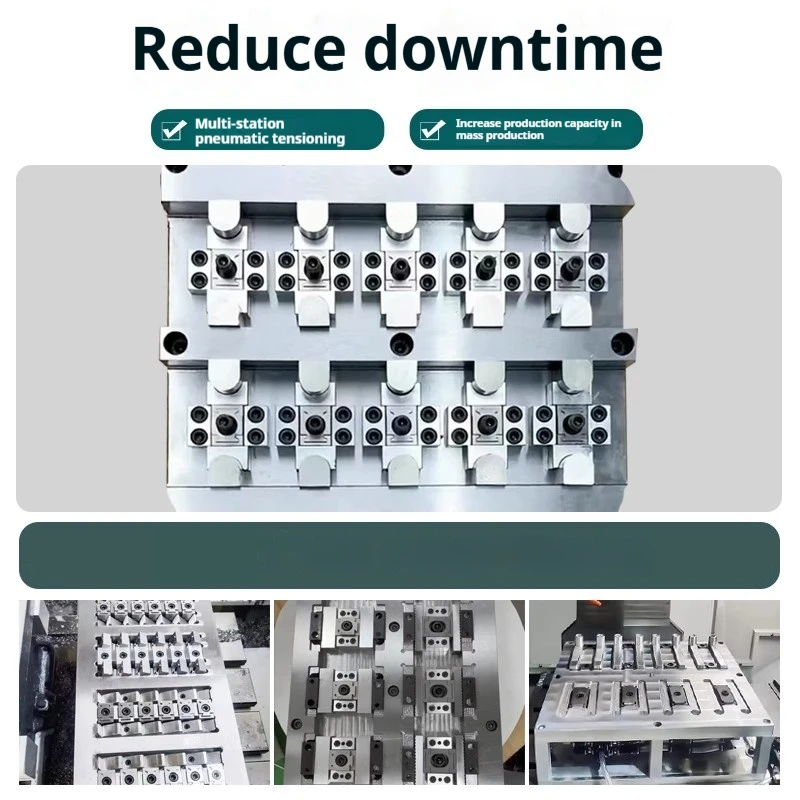 M6 M8 M10 CNC OK 고정 클램프 고정 클램프 블록 바이스 양면 조절식 멀티 스테이션 웨지 테이블탑 바이스 (고정/작업용)