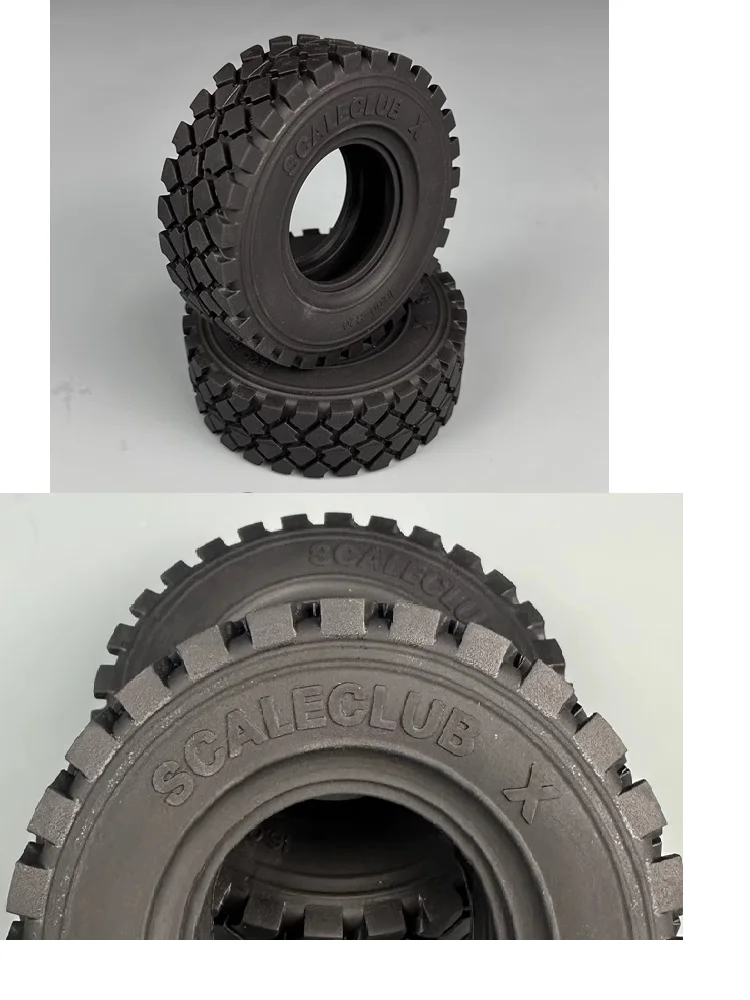 Scaleclub Modell 1/14 95MM Durchmesser Offroad-Truck Offroad-Anhänger-Reifen Militär-LKW-Reifen für Auto-Teile RC-Truck-Anhänger – Detail 14