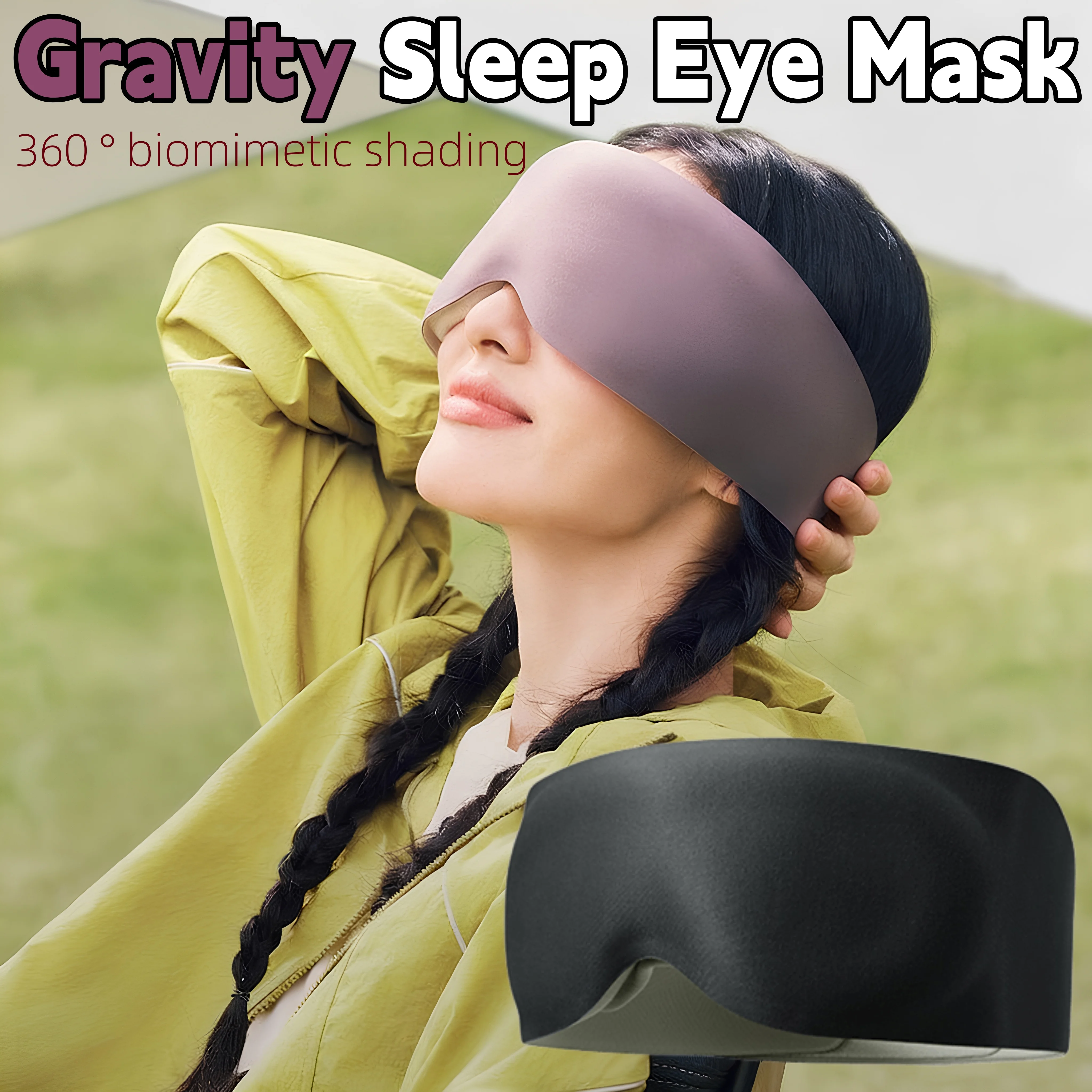 

Gravity Eye Mask Sleeping Mask for Light Blocking Travel Eye Blindfold for Relaxation Blackout Sleep Patchs Eyeshade Sleepmask