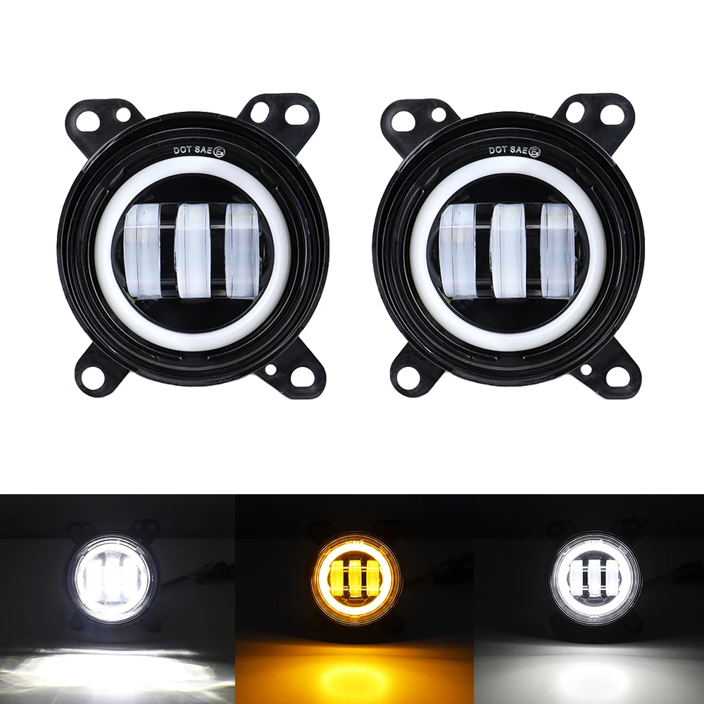 

LED Fog Light with White Halo DRL and Turn Signal Light for DAF XF 105 LED Fog Lamp Truck Light Car Accessories