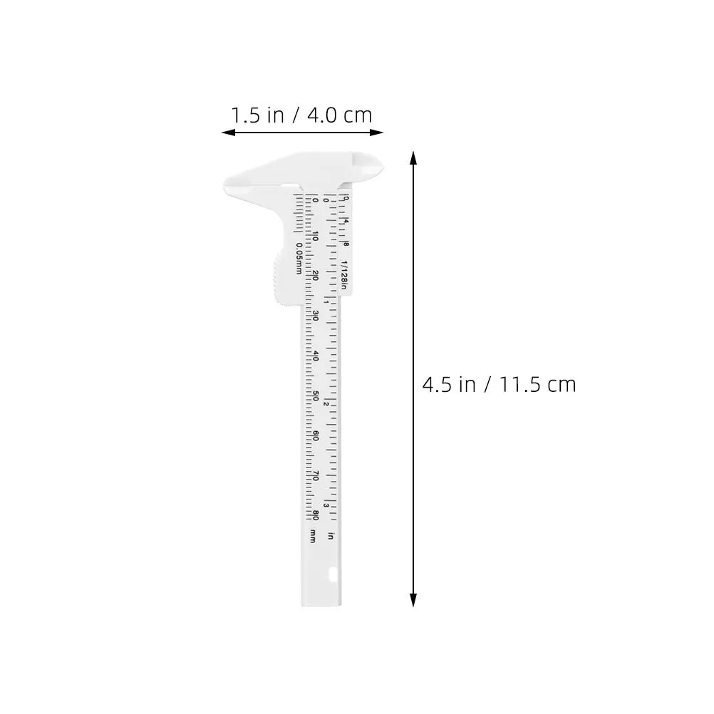 10Pcs Eyebrow Measuring Ruler Plastic Calipers Lightweight Durable Sliding Makeup Tool for Accurate Brow Mapping Facial