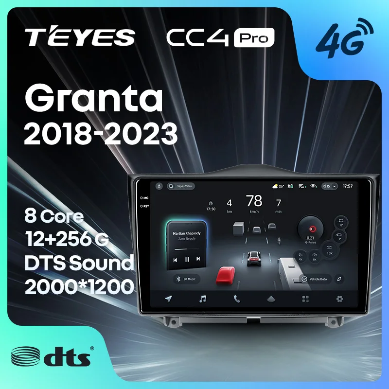 

TEYES CC4 PRO For LADA Granta Cross 2018 - 2023 CarPlay Android Auto 2DIN Autoradio Radio Multimedia Stereo