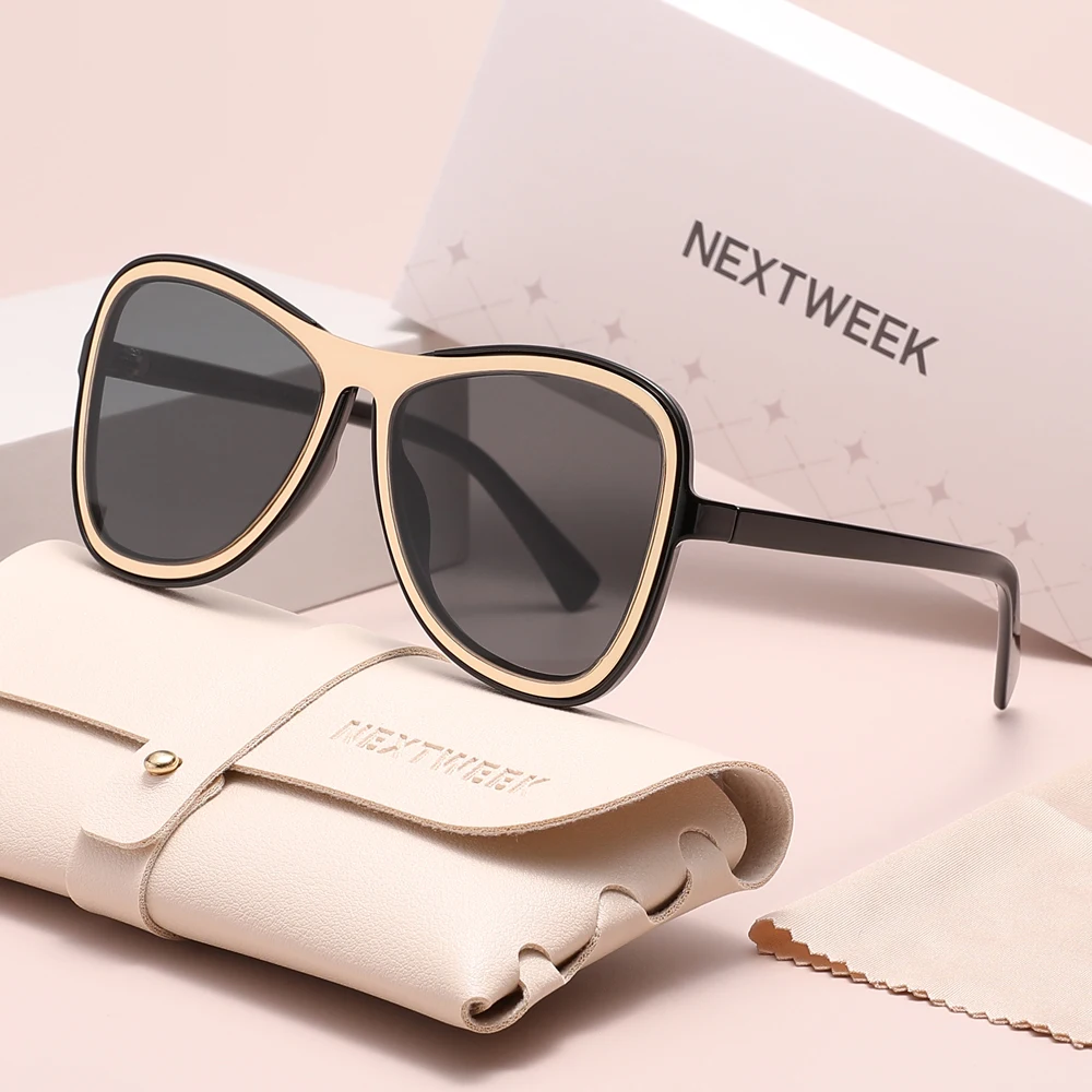 

NEXTWEEK летние пляжные солнцезащитные очки модные поляризационные очки UV400 для женщин очки для вождения и отдыха