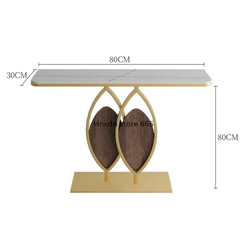 Nordic Modern Entrance Cabinet Semicircle Extremely Narrow Stone Plate Table French High-End Ultra-Thin Console