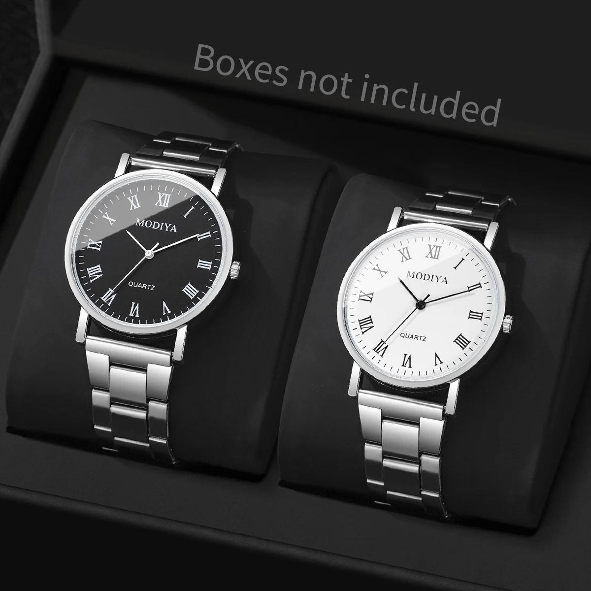 2PCS/Set Men Business Watches Fashion Analog Quartz Watch Reloj Hombre（Without Box）