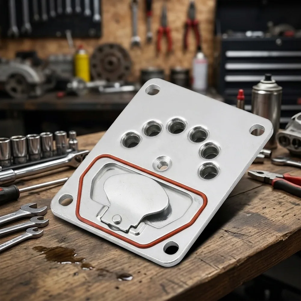 Air Compressor Valve Plate Kit Compatible with For Craftsman For Z-AC-0032 Precision Engineered Metal Silver 1 Unit