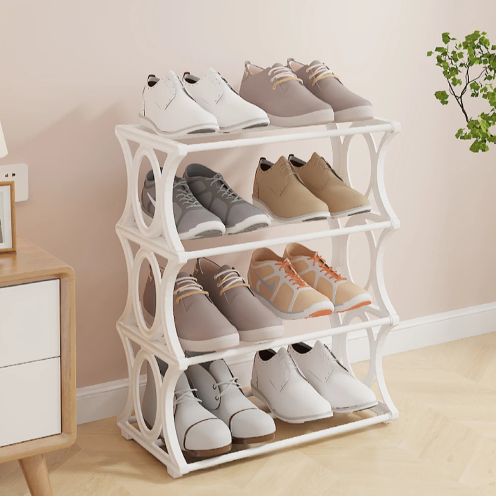 Multi-Layer Shoe Rack Portable Shoe Rack Simple Narrow Doorway Storage Shelf Bedroom Balcony Household Shoes Organizers Cabinet