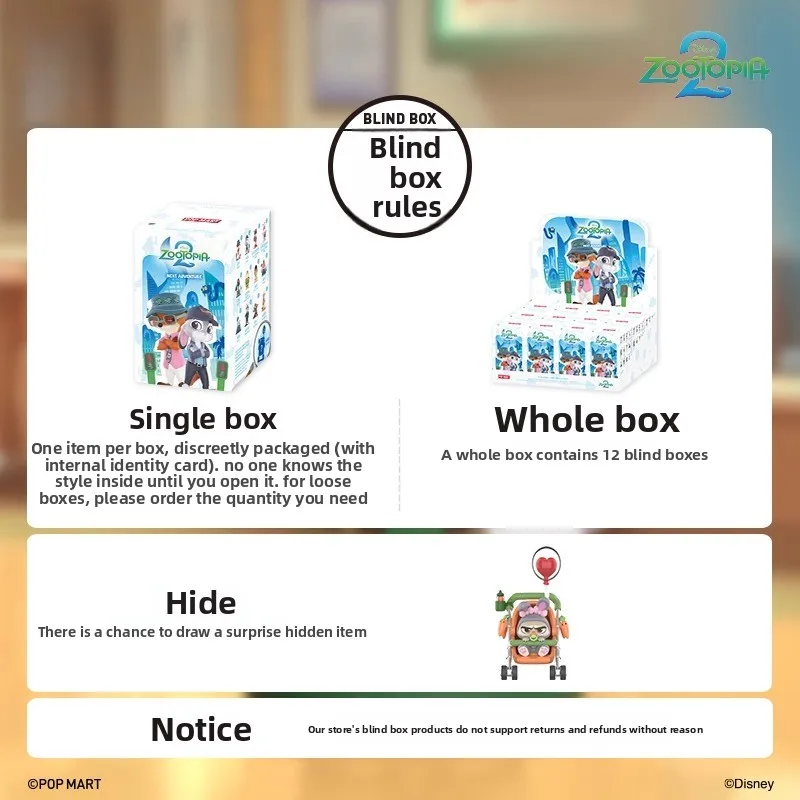 Disney Zootopia Returns Series Blind Box, Collector Vinyl Figures Set, New Character Model Gift,  Limited Edition Decor Gift