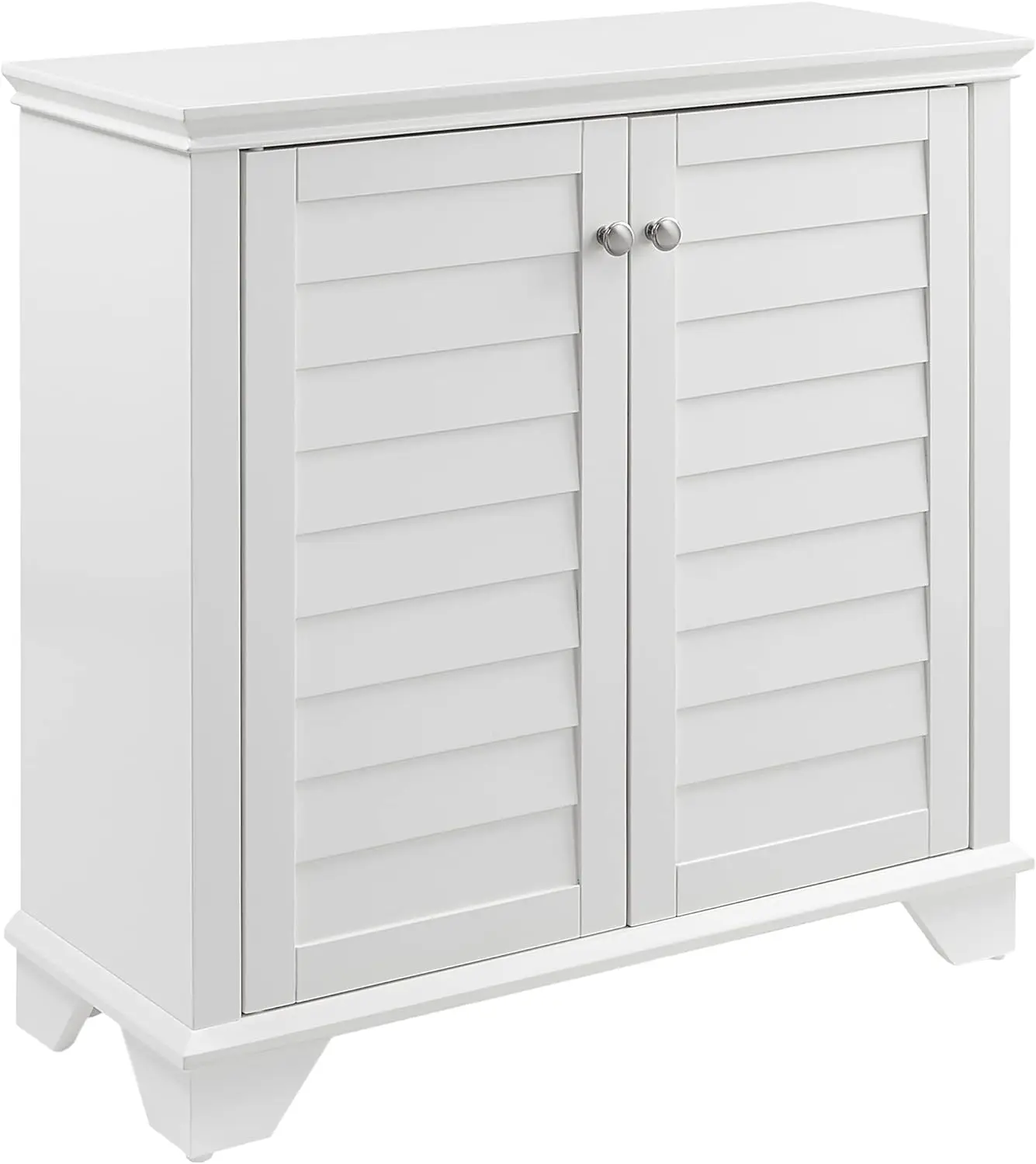 Lydia Accent Storage Cabinet, Bar, Buffet For Kitchen, Living Room, Or Entryway, White