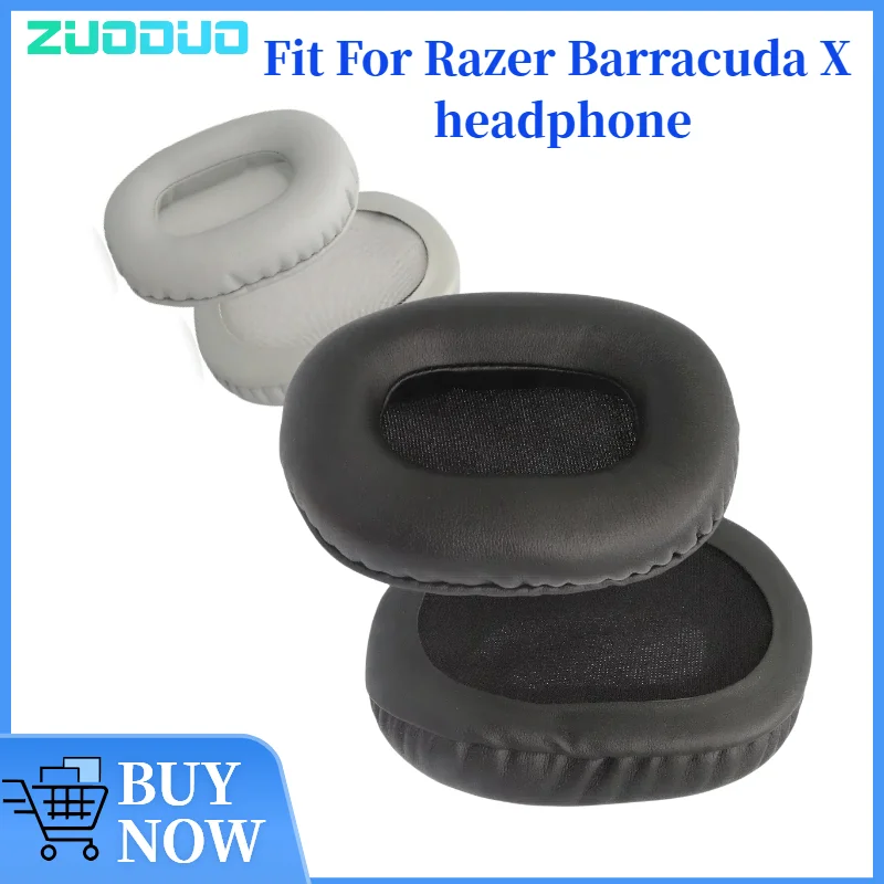 ZUODUO Ear Pads For Razer Barracuda X Wireless/Bluetooth Headphones Replacement Soft Foam Cushion Sponge Pad Leather Earmuffs