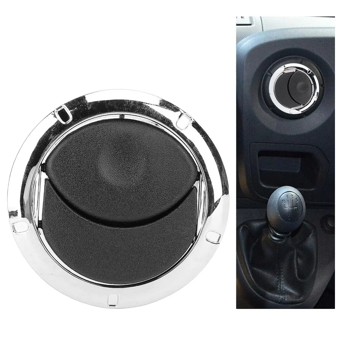 687608041R 4Pcs Interior Dash Air Vents Grilles ABS Fit for Renault Master MK3 Opel Movano B Dacia Logan Sandero Nissan NV400 view 5