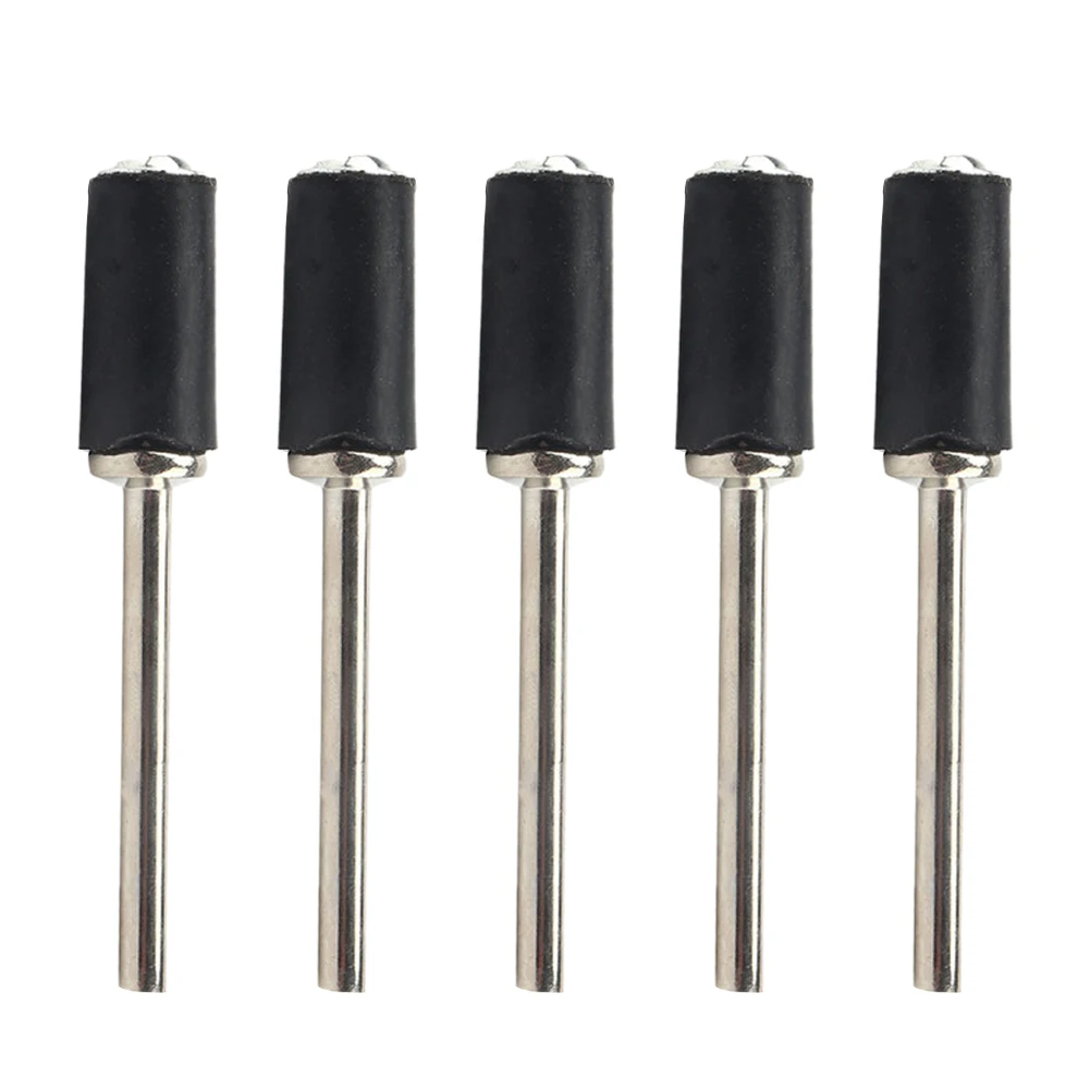 5pcs 1/8inch Shank Sanding Drums Kit Sand Mandrels Fit For Dremel Drill Rotary Abrasive Tools 12.7mm 6.35mm 9.5mm