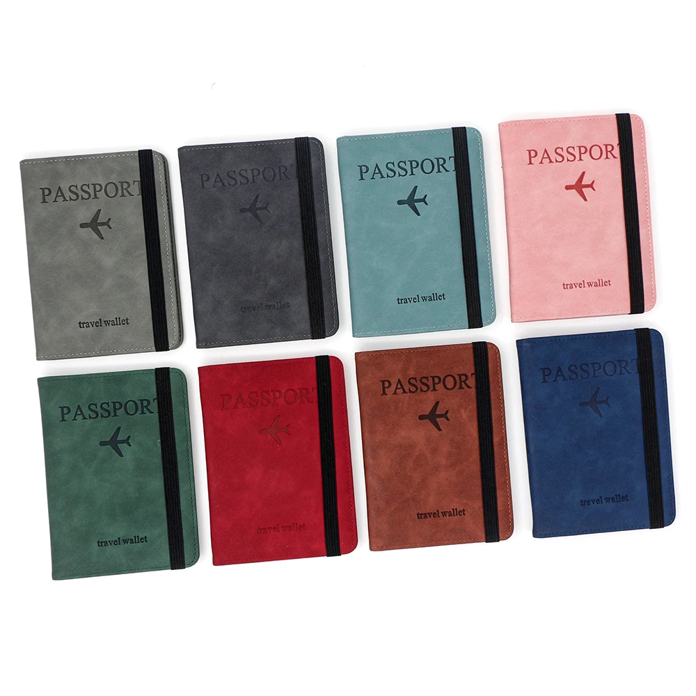 جديد غطاء جواز سفر بموجات الراديو المرأة محفظة سفر حامل تذكرة حامل بطاقة SIM حقيبة للجنسين المحافظ عالية الجودة حافظة جوازات السفر بسيطة