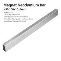 1-10PCS 100x10x5mm N50 Practical Long Cuboid Block Bar Super Strong Rare Earth Neodymium Magnet Magnetic Holder Hot Sale