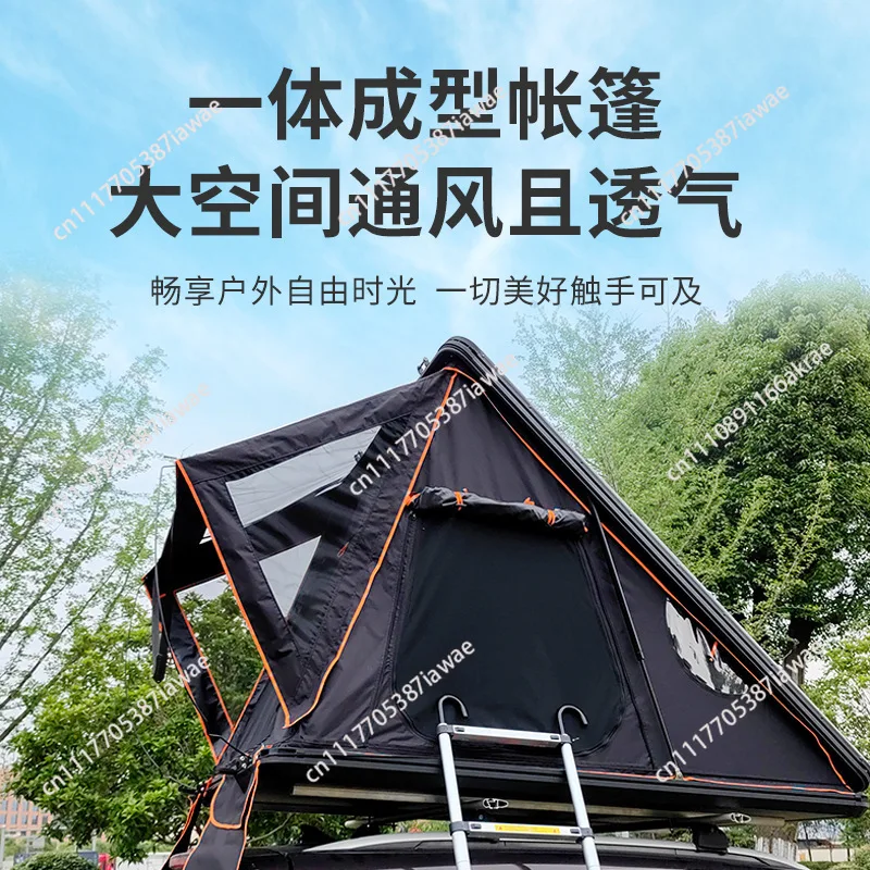 ABS roof tent wild survival mosquito net self-driving tour hard shell outdoor automatic folding tent wholesale