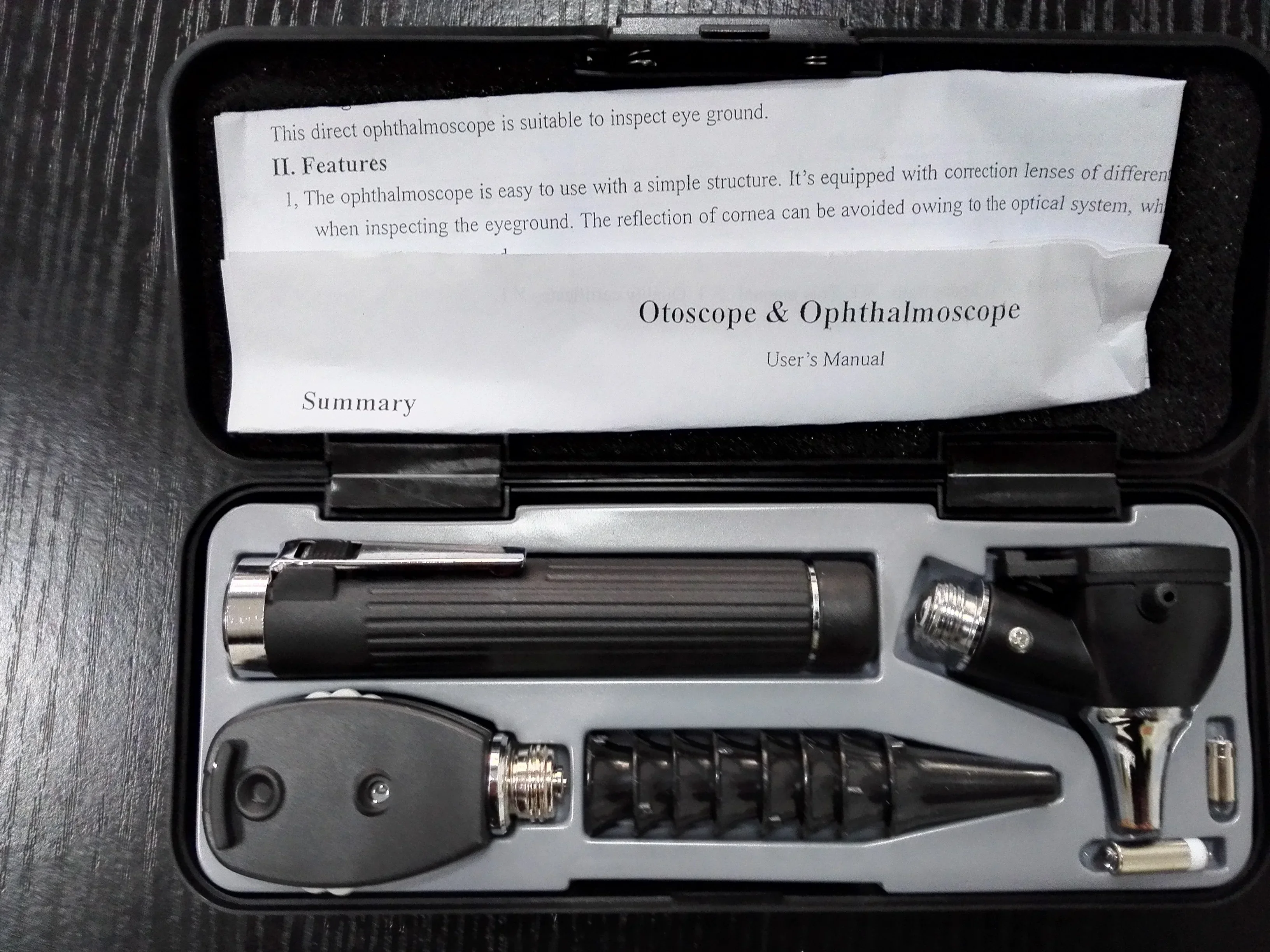 Professional otoscopy, optical fiber inspection, large viewing window otoscopy, endoscope, endoscope, LED light bulb