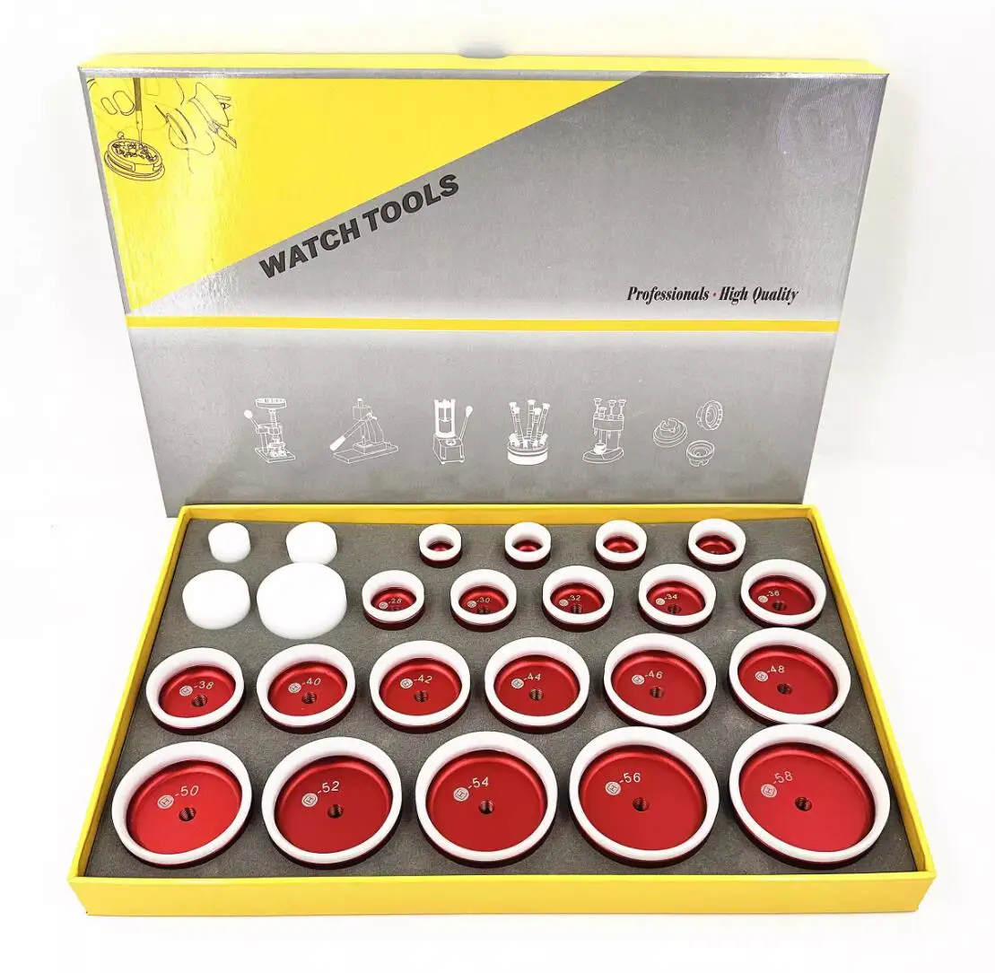Watch Back Closer Watchmaker tools Watch Tools Pressure Repair Tool POM Case Crystal Glass Hand-tools prensa de reloj Press Dies