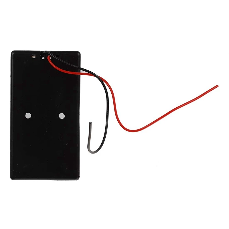 Sarung kotak penyimpan baterai, 18 buah plastik hitam 2x3, 7V jenis 18650