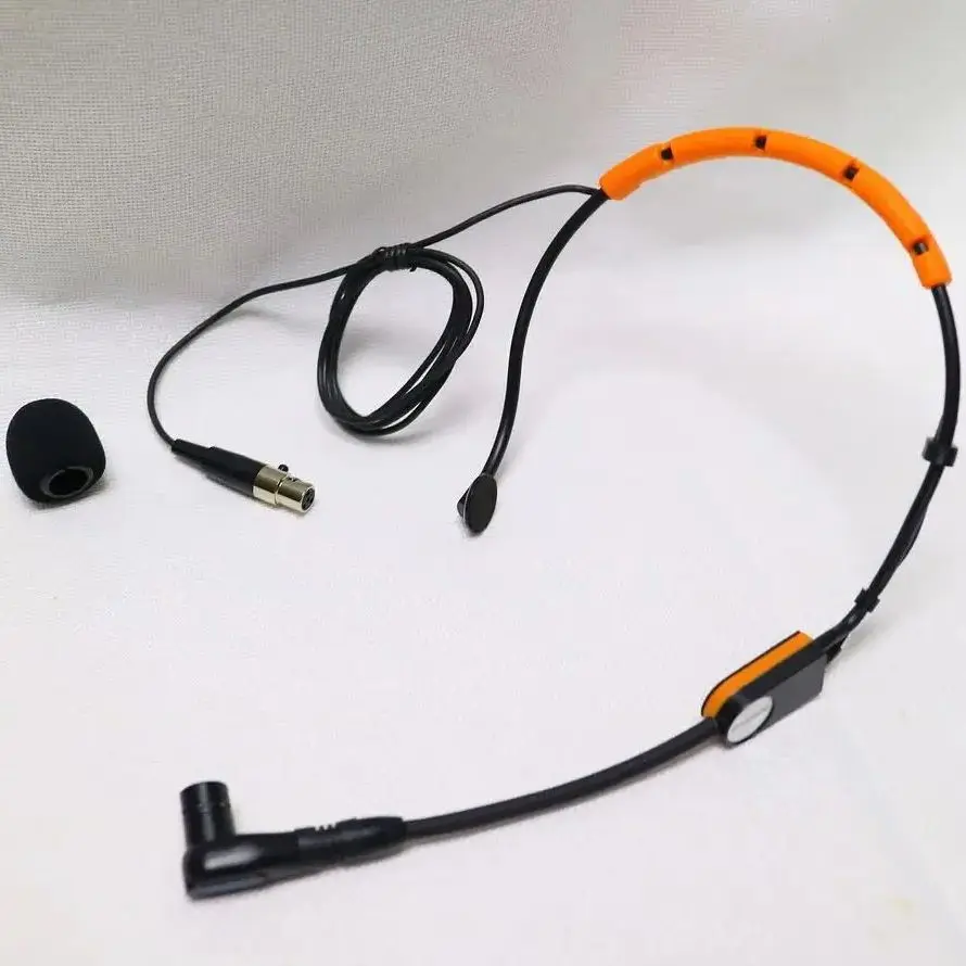 SM35 Headset Headworn Condenser Microphone For Shure QLX QLX GLX BLX Wireless Pocket Transmitter TA4F Mini 4Pin B98 Capsule Core