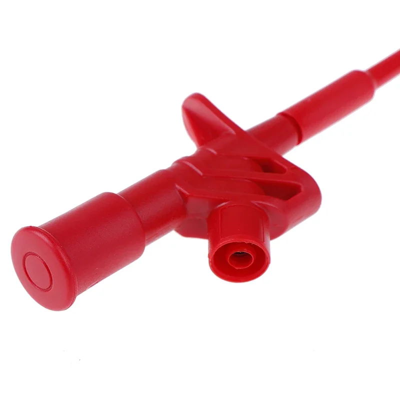 Red Black Quick Test Hook Clip 1000V High Voltage Flexible Professional Insulated Testing Probes With 4mm Socket Test Hook Clip