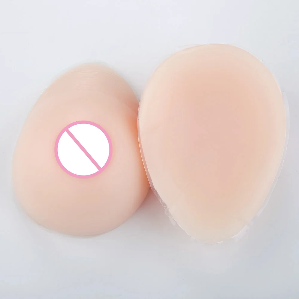 2PC Realistic Shemale Fake Boobs False Breast Forms Crossdresser Boobs Silicone Adhesive Breast Tits For Drag Queen Crossdresser