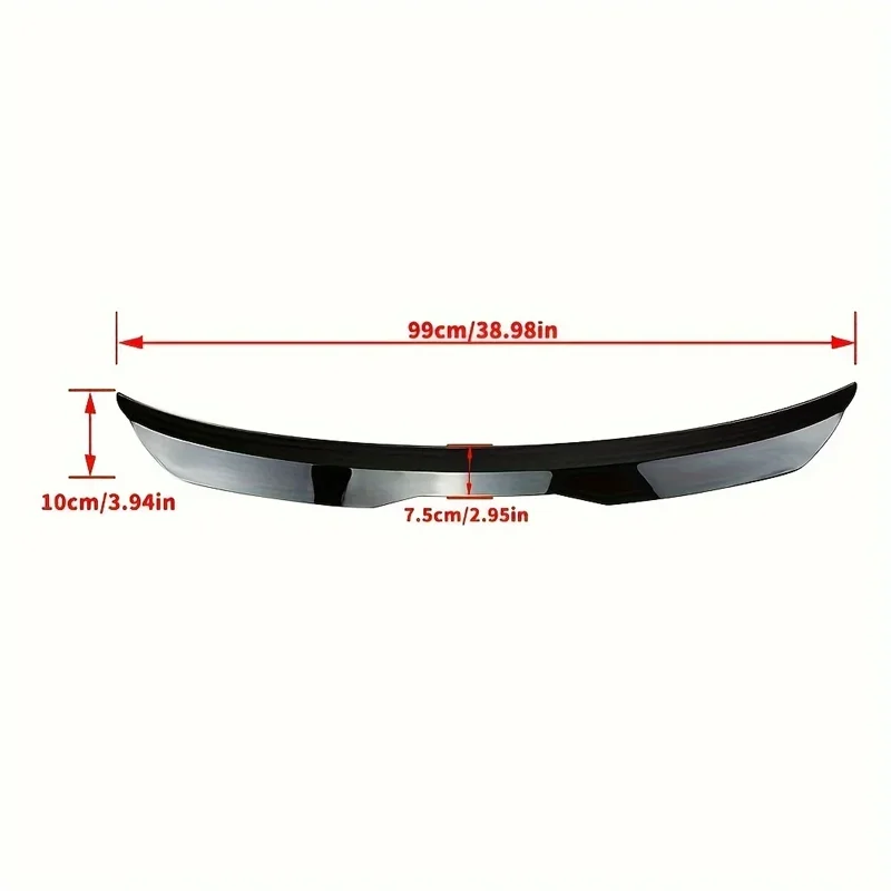 For Volkswagen Accessories VW Golf 7 Mk7 Mk6 Mk5 Mk4 GTI GTD Car Rear Roof Spoiler Extention ABS 99Cm - view 3