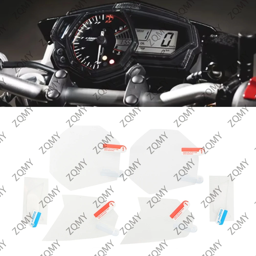 2Sets Motorcycle Cluster Scratch Speedometer Screen Protector Film for Yamaha YZF-R3 MT-03 2016-2019 & YZF R3 R15 2015-2018