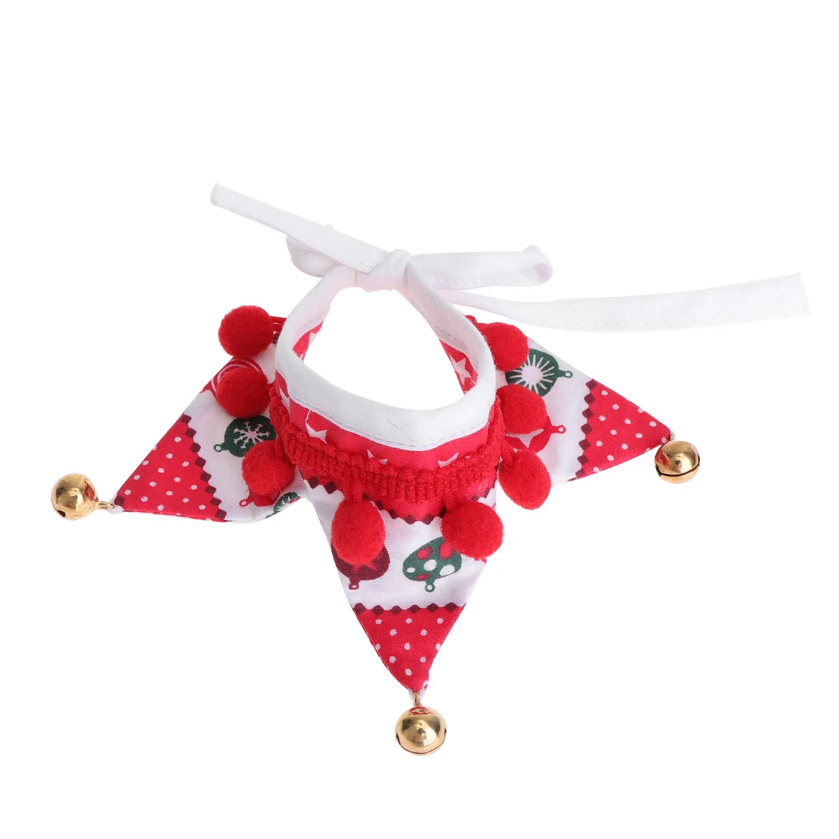 

Xs Size Christmas Bell Scarf for Triangle Neckerchief Dog Cat Holiday Party Outfit Visible Stylish Look Fawn Bells