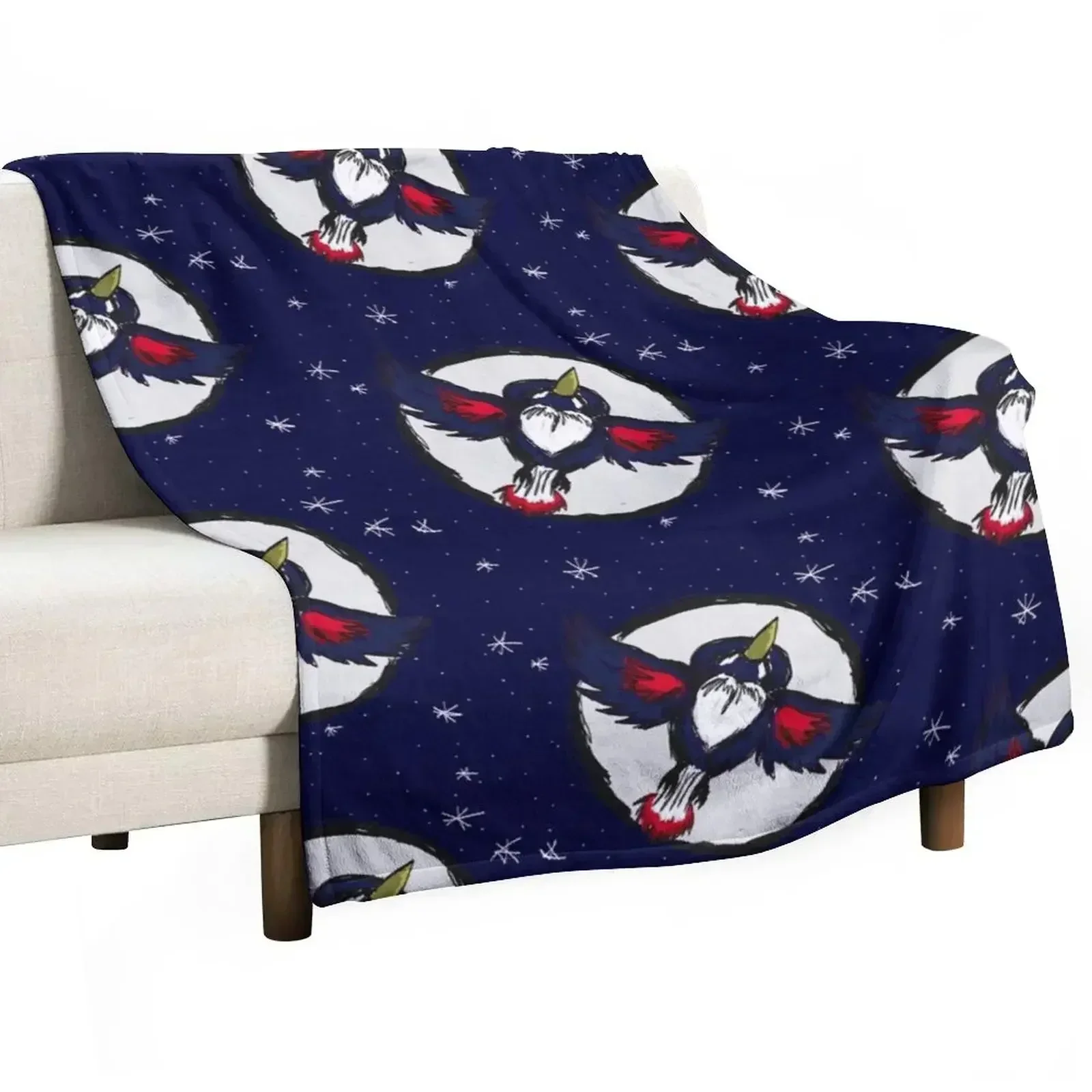 

Honchkrow Throw Blanket Flannel Fabric Designers warm winter Polar Blankets