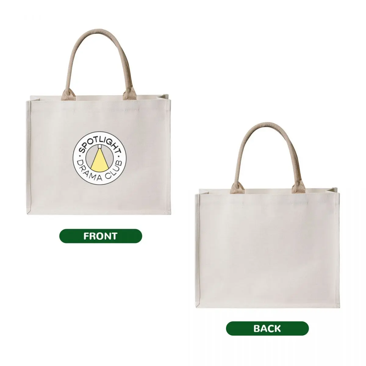 Spotlight Drama Club Logo Tote Bag sacs de shopping shoping bag Fabric bag