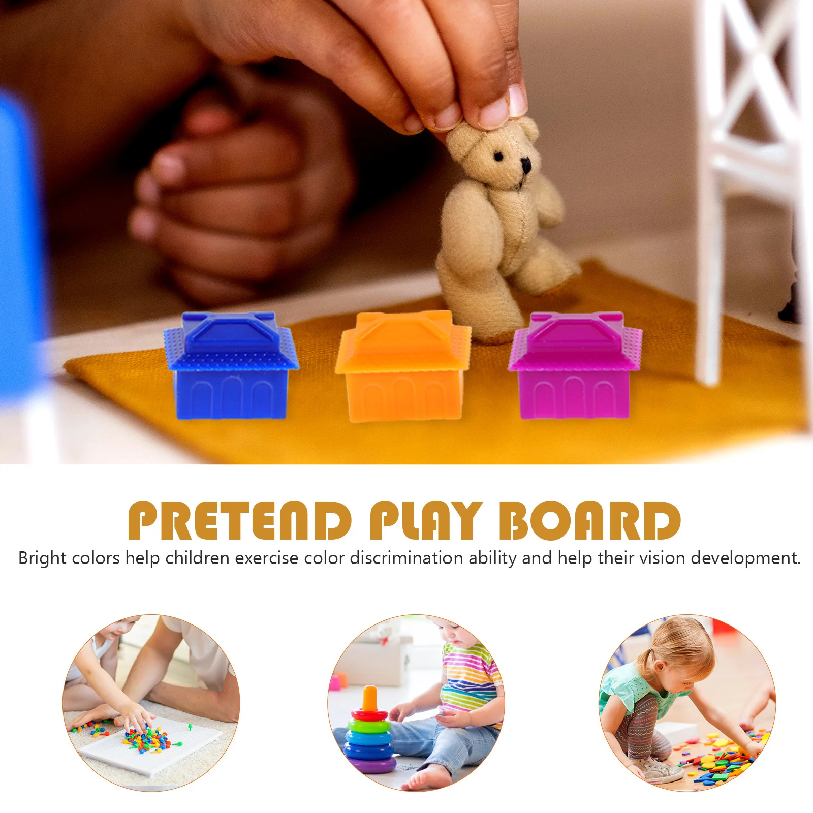 

60Pcs Colorful Board Game Pieces Smooth Plastic Replacement Chess Tokens for Travel Friendly Pieces