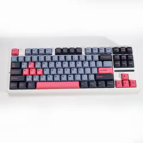 KBDiy Double Shot Keycap Cherry Profile GMK 8008 Keycaps PBT for Mechanical Keyboard Gaming Custom 75% 60/64/108 GMK67 GMK87