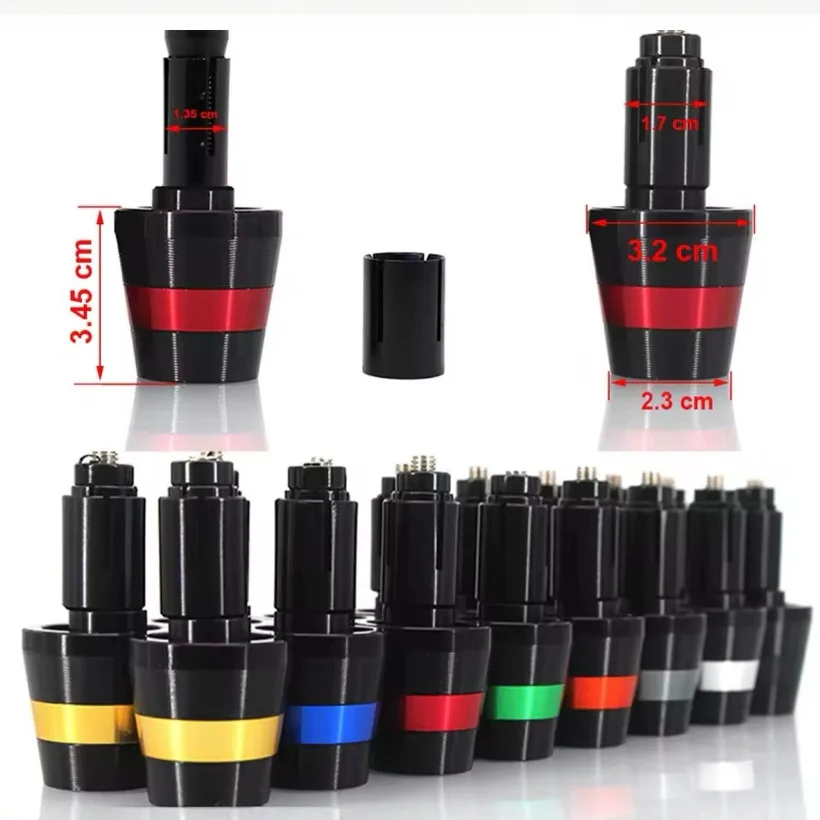 

Торцевые обтяжки руля мотоцикла — алюминиевые заглушки для амортизации вибрации, универсальные, подходят для велосипедов и скутеров