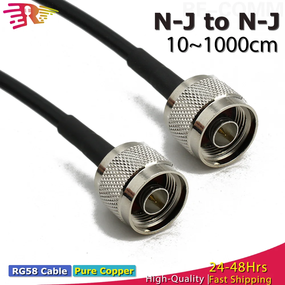 RG58 L16 N Male to N Male conncetor Pigtail Cable RF Coaxial Cables Jumper Cable N Type Crimp Fast Delivery