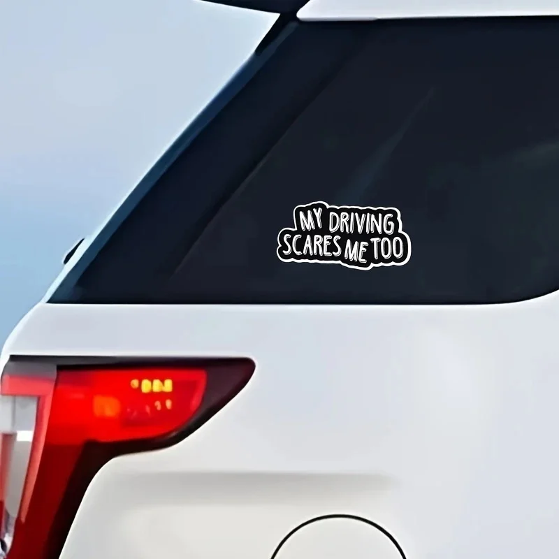 ملصقات نافذة ممتص الصدمات للسيارة My Driving Scars Me Too لشاحنة الشاحنة، شارات سيارة مقاومة للماء، ملحقات تزيين مادة الفينيل