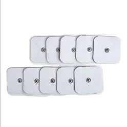 Electrode Pad Patch For Electric Tens Acupuncture Digital Therapy Machine 5*5cm Button Self Adhesive Gel Electrode Sticker 3.5mm