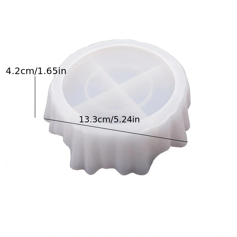 Unregelmäßig Geformte DIY Schmuck- und Kosmetik-Aufbewahrungsbehälter Silikonform Sukkulenten-Blumentopf-Herstellung Silikonform – Detail 2