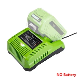 2A Current Quick battery charger GLB-40V for Greenworks 40V Lithium battery 29472 29727 G40B4 G40B6 GWT40VS2 with LED INDICATOR