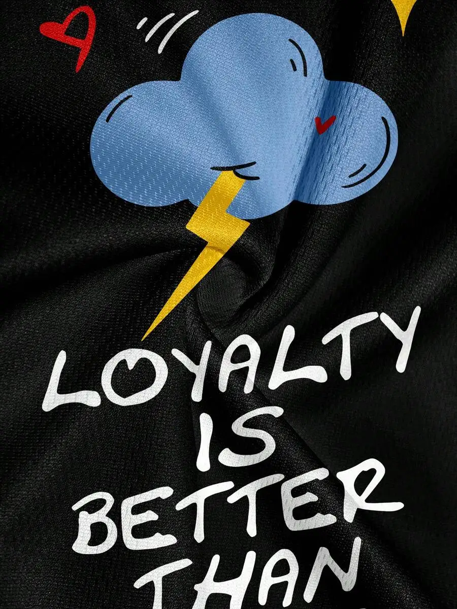 

Mens Funny Printed Soft Comfortable Boxer Briefs With Loyalty Slogan