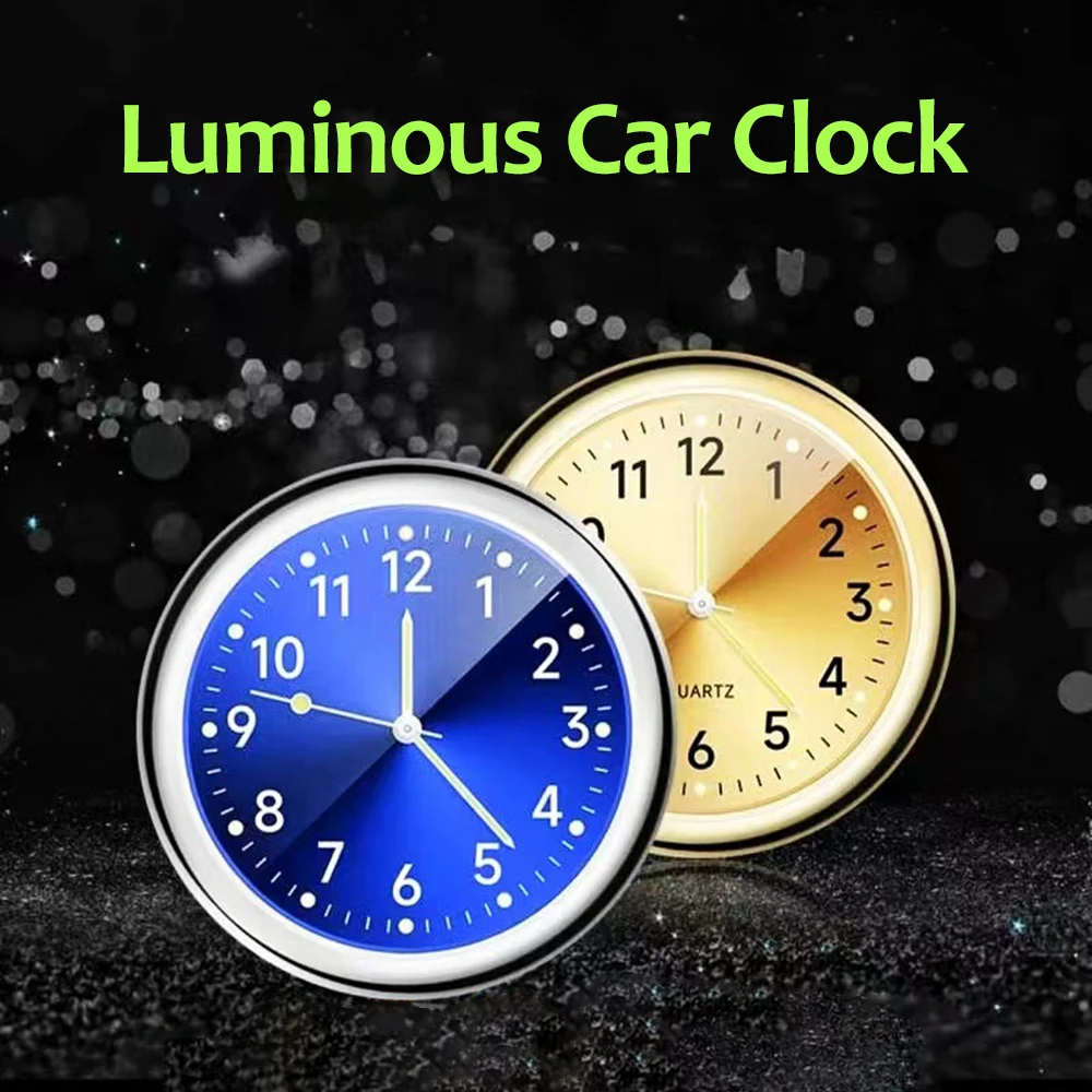 Mini Watch Car Quartz Clock Mini Electronic Clock Waterproof Bicycle Mechanics Quartz Clocks Auto Ornament Car Accessories Gifts