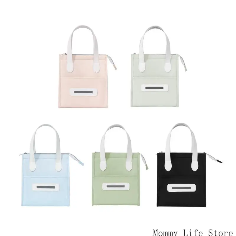 

Lovely Lunch Box Insulated Bag Handheld Lunch Bag Reusable Lunch Case for Picnic