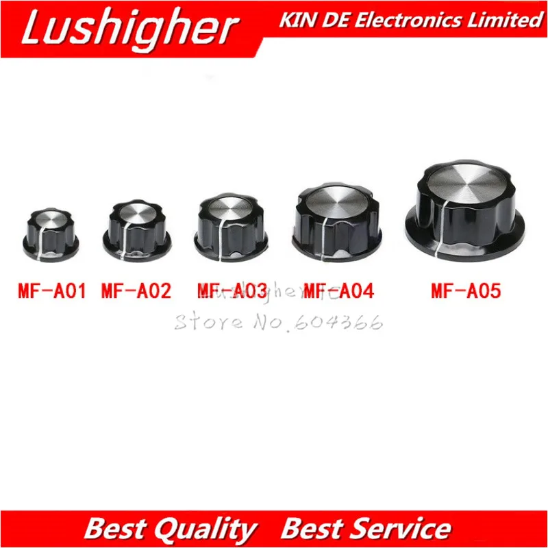 10Pcs MF-A01 MF-A02 MF-A03 MF-A04 MF-A05 Potentiometer Knob WH118 WX050 Rotary Switch Electronic 6mm