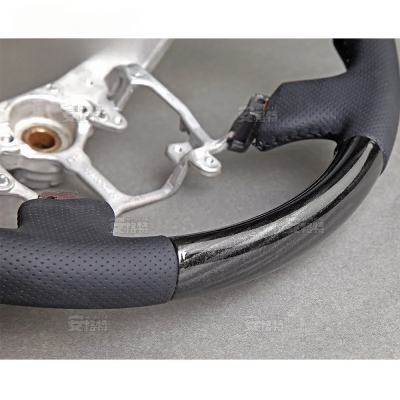 For Toyota Alphard/Vellfire 20 Series Retro Solid Mahogany Steering Wheel (Customizable Modification Part)