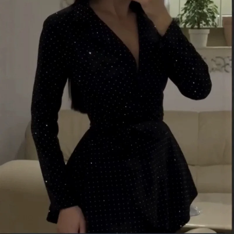 

Black Little Style Sparkling Sequin Elegant Socialite Dress