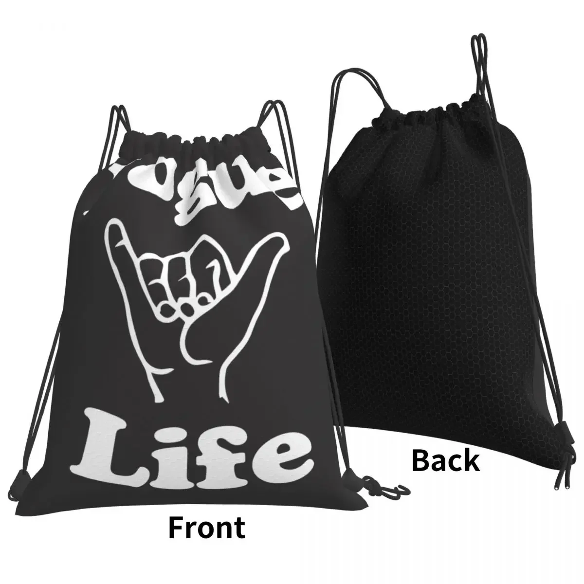 Outer Banks Pogue Life Drawstring Bags Gym Bag Unisex Sports Gym Bag Fitness Building Muscle Shopping Sackpack