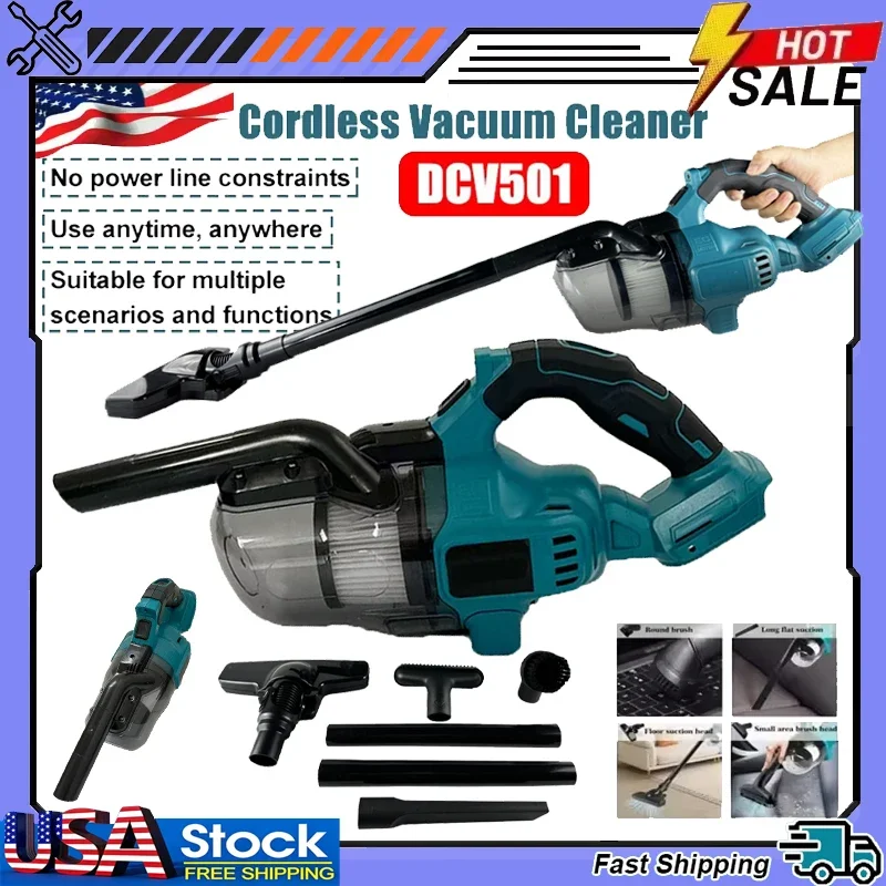 

Беспроводной пылесос Makita, ручной пылесборник для пола, ковров, автомобиля, удаления шерсти животных, электроинструмент, аккумулятор 18В